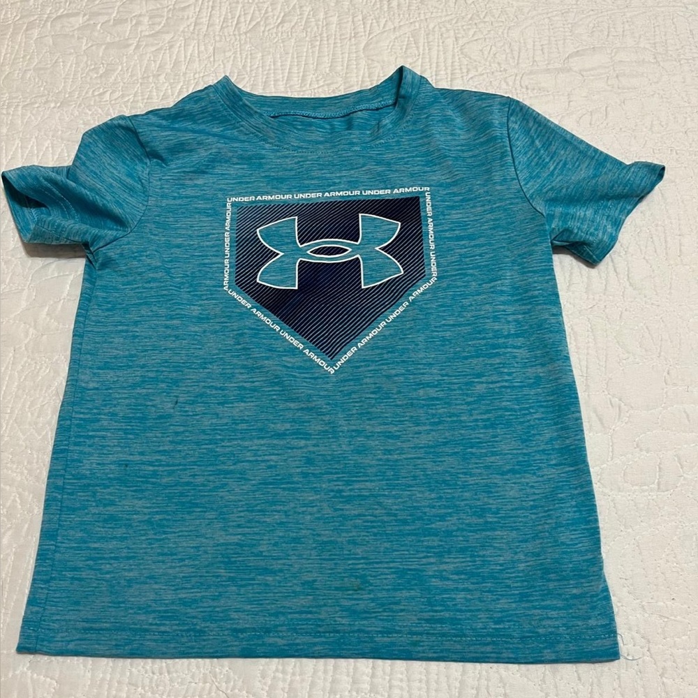 (20) Under Armour Kids Teal Short Sleeve Tee